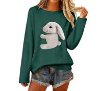 Sweatshirt Femme Oversize Casual, Sweat-Shirt sans Capuche Doux et Confortable avec de Jolies Rayures en Tricot Animal pour Un Confort Quotidien