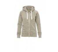 Sweatshirt femme PAYPER Urban - Vert - Manches raglan - Col capuche - Poches kangourou S