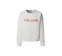 Pepe Jeans Sweat-shirt Celeste Rose / Rouge sang / Blanc Femme Taille XS