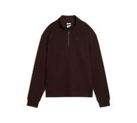 PUMA Sweat à 1/2 Zip Essentials Elevated Femme M, Chocolate Fondue Brown