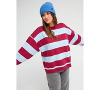 Sweatshirt femme Roxy Strictly Stripes Rouge XL