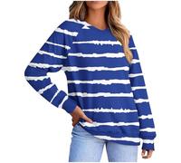 Sweatshirt Femme sans Capuche Oversized Hoodie Décontracté Pulls, Gilets et Sweats Femme Leger Chaud Chic Élégant Streetwear Grande Taille Sweat de Sport Fille Veste Sweatshirts Pas Cher