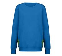 Sweatshirt Femme Sans Capuche, Pull Femme Élégant Festif, Col Rond Manches Longues Chemises Drôle Imprimé Nœud Latéral Chemise à Manches Longues Automne Hiver Pull Tops Grande Taille Pull Femme Pull