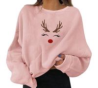 Sweatshirt Femme Sans Pour Courir Impression Graphique Amusante, Col Rond, Manches Longues, Sweatshirts, Cadeaux, Hauts Chemises Veste Polaire Col Femme, Rose, S