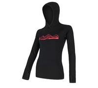 Sweatshirt femme Sensor Merino Wool Upper Klokanka S noir/montagnes