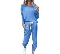 Sweatshirt Femme Sport Bio Survêtement Coton Tenue Maison Confortable Ensemble Oversized Été Pantalon À Poches Jogging Vêtement Respirant Running Tracksuit Zip Complet Automne Léger 2 Pièces