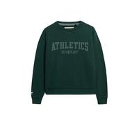 Superdry Sweatshirt Ath Ess Relaxed Crew – Coupe Relaxed – Vert – Taille L Femme