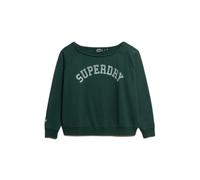 Superdry Athletic Essential Bardot Crew Sweatshirt Vert L Femme