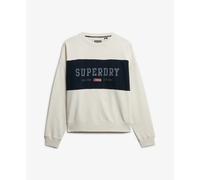 Sweatshirt femme Superdry Athletic Essentials Flag Emb Blanc M