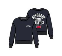 Sweatshirt femme Superdry Athletic Relaxed Printed Bleu S