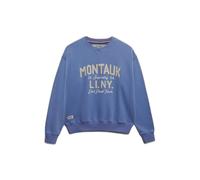 Superdry Beach Club Loose Crew Sweatshirt Bleu S Femme