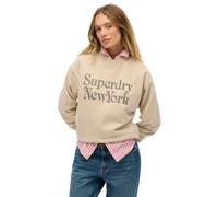 Superdry Brand Mark Loose Fit Sweatshirt Beige L Femme