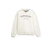 Sweatshirt femme Superdry British Design Blanc XS