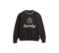 Superdry Sweatshirt Country Club Loose Fit Noir Femme Taille S