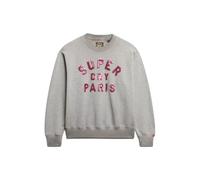 Sweatshirt femme Superdry Embellished Varsity Gris 2XS