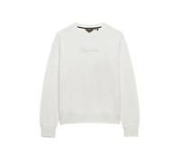 Superdry Script Brand Loose Crew Sweatshirt Blanc 2XS Femme