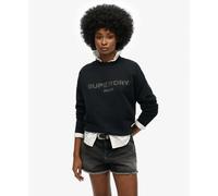 Superdry Sport Luxe Loose Sweatshirt Noir XS Femme