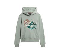 Superdry Sweat à capuche Tokyo VL Coupe Relaxed Vert jade clair Femme M