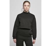 Urban Classics Sweat-shirt Femme Cropped Oversize à col haut et rond Noir M