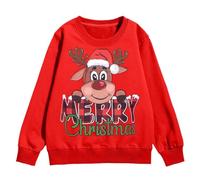 Sweatshirt Fille Enfants Pulls Décontracté Enfant Sweatshirts Surdimensionné Tenue Manches Longues Partie Lettres Imprimées Crop Top pour Hiver Ado 5-14 Ans