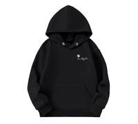 Sweatshirt Fille - Sweat Basics Motif Placé Fille Zippé Veste Polaire Doublée Hoodie Sweatshirt Tie-Dye Pulls Pullover Sweatshirt Veste Fourrée Blouson Doublé pour Ado 7-14 Ans