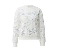 Sweatshirt fleuri coupe dÃ©contractÃ©e en coton mÃ©langÃ© femme s.Oliver Blanc 38