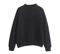 Sweatshirt for Women Mockneck Comfort Solid Color Clothes Pullouver Hoodies Tops 2025 Fall Sweatshirts