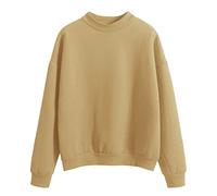 Sweatshirt for Women Mockneck Comfort Solid Color Clothes Pullouver Hoodies Tops 2025 Fall Sweatshirts
