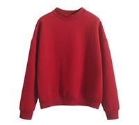 Sweatshirt for Women Mockneck Comfort Solid Color Clothes Pullouver Hoodies Tops 2025 Fall Sweatshirts