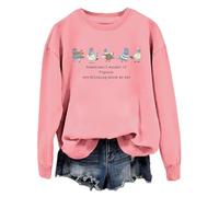 Sweatshirt Funny Pigeons Sometimes I Wonder If Pigeons Are Thinking About Me Too, rose, 3XL