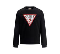 GUESS Sweat-shirt 'Audley' rouge / noir / blanc, Taille XL