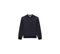 Sweatshirt Guess Stripe Logo Print Blanc S