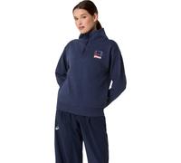 Sweatshirt half zip femme Asics Core Graphic Bleu XS