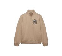 Superdry Sweat-shirt Country Club demi-zip beige chiné/noir femme Taille M