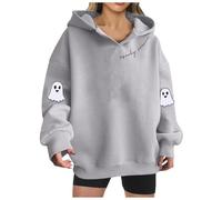 Sweatshirt Halloween Femme Col Rond Pull avec Graphique Imprimé Halloween Sweatshirt à Manches Longues Casual Halloween Streetwear Vêtements Chemisier Tops Sport Hauts Pullover Veste Automne Hiver