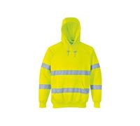 Portwest Sweatshirt haute visibilité à capuche B304YERXXL Jaune Taille XXL