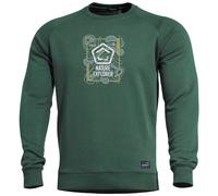 Sweatshirt Hawk Nature Explorer Pentagon - Springbok Green L