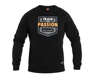 Sweatshirt Hawk Train Your Passion Pentagon - Black S