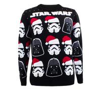 Sweatshirt Heroes Inc Star Wars Christmas Jumper Darth Vader / Stormtrooper Noir XL