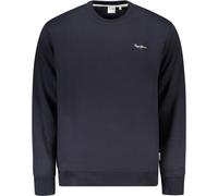 Sweatshirt homme bleu - col rond, durable, broderie, chaud
