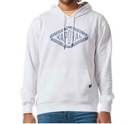 Sweatshirt Homme KAPORAL BENNI - Blanc - Manches longues - Col capuche S