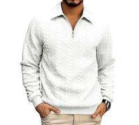 Sweatshirt Homme Moumoute Long Manches Manche Pull Plaid Personnalisé Montant Fin Golf Travail sous-Pull Militaire Thermique Cachemire Lumineux Marque Marvel Poncho Polaire Hiver Chaud S