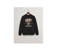 Sweatshirt Homme Noir Crest Shield GANT Taille M - Mode & Confort en Coton M
