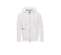 Sweatshirt homme - Payper Dallas+ - Full zip SBS - Blanc - Col capuche XXL
