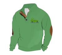 Sweatshirt Homme, Pull Homme Manches Longues sans Capuche Style DéContracté ÉLéGant avec Imprimé Feuilles TrèFles Confortable MéLange Respirant Tissu Saint Patrick Moderne