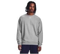 Sweatshirt Homme Under Armour UA Rival Fleece Crew - Castlerock chinééclair-Blanc- S M