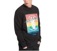 Sweatshirt homme Wrangler Globe col rond décontracté - Noir délavé - Manches longues L