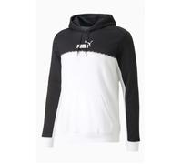 Puma Ess Block X Tape Hoodie Blanc,Noir L Homme,Femme