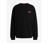 Sweatshirt HUGO Classic Crew noir rose femme - XL
