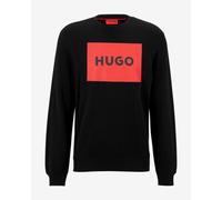 Sweatshirt HUGO Cotton Big Logo noir rouge - S